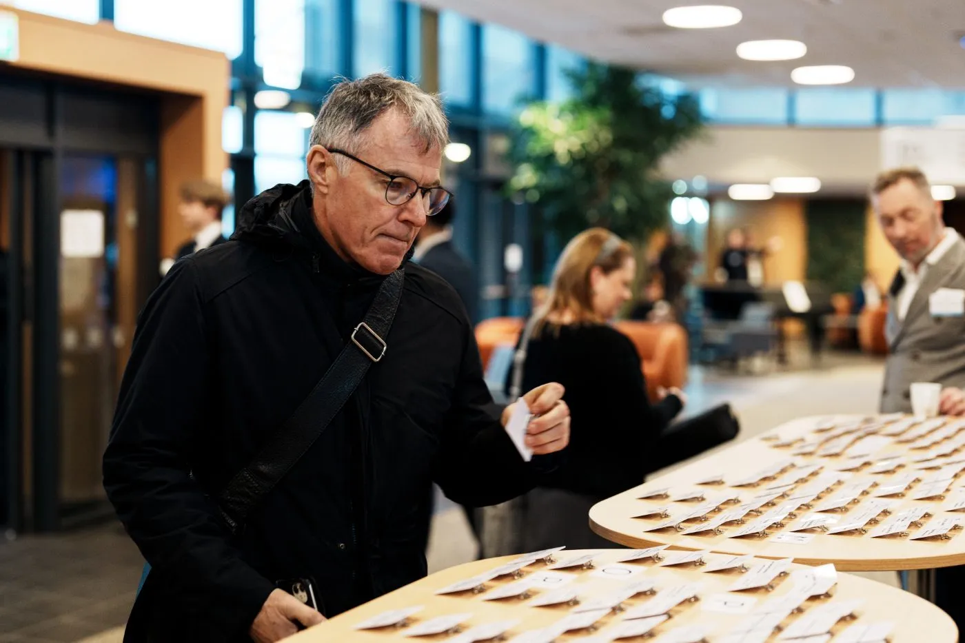 Registreringen i foajeen utenfor Energy Hall